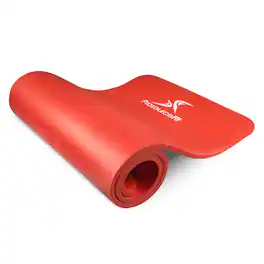 ProsourceFit - Extra Thick Yoga and Pilates Mat, 1/2-in - Red
