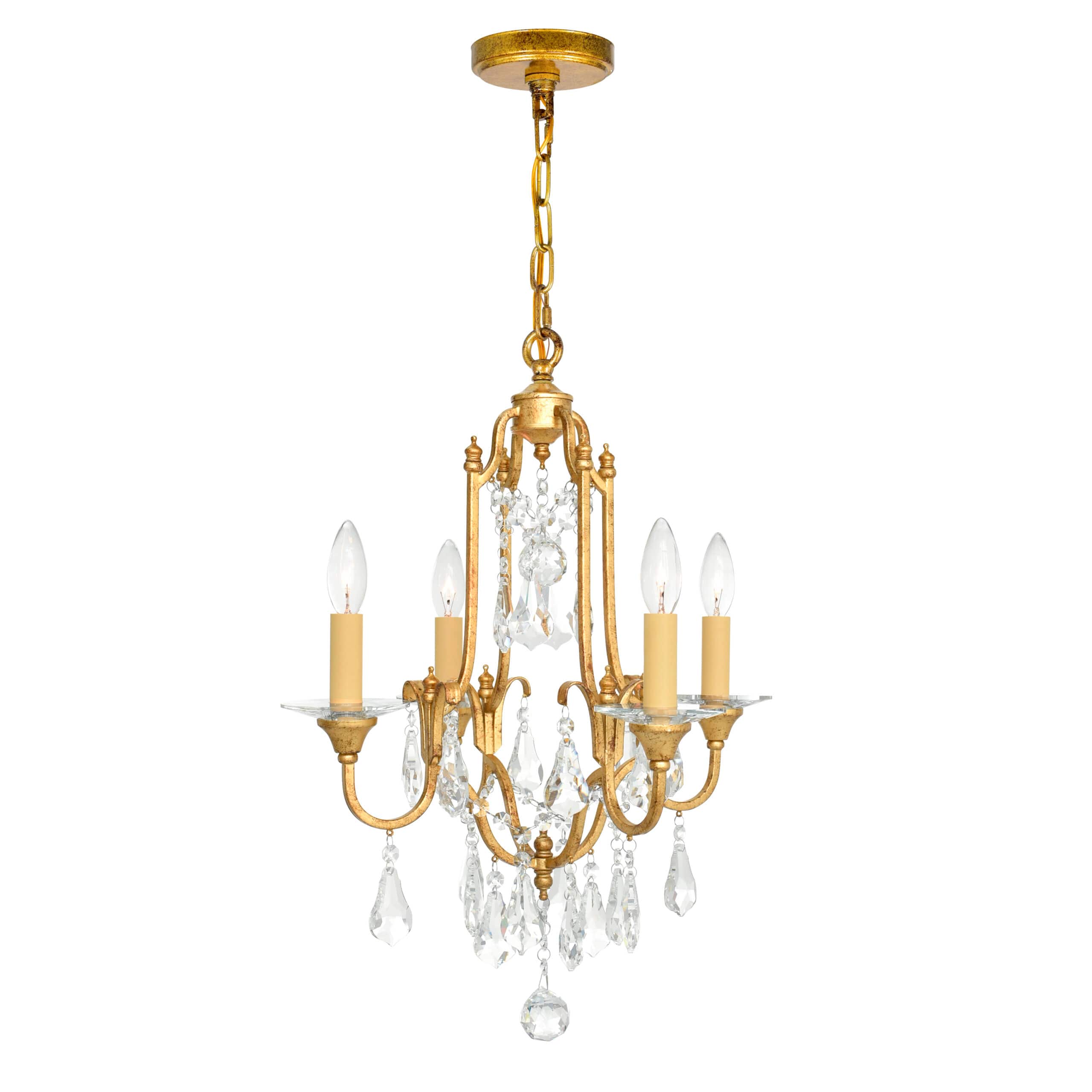 CWI Lighting - Electra 4 Light Up Chandelier With Finish - Oxidized Bronze
