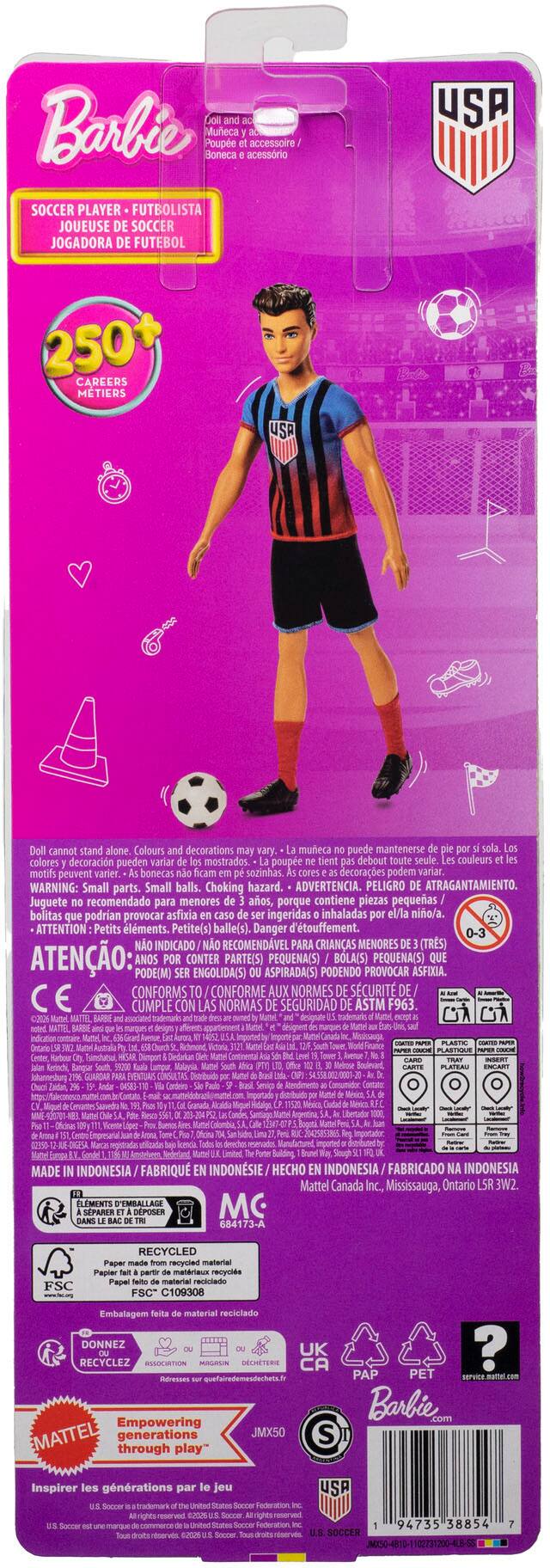 Barbie USSF Soccer Fashion 11.5
