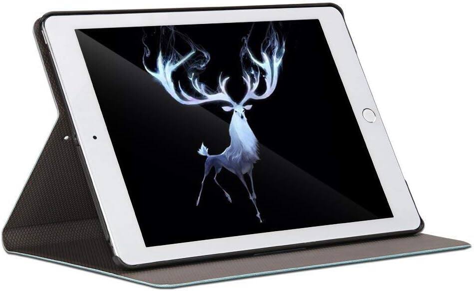 Alt View 4. DuraSafe Cases - iPad Pro 11" 4th/3rd/2nd Gen 2022/2021/2020 Deer Pattern Folio Smart Case with Viewing Stand A2228 A2068 A2230 A2231 - Blue.