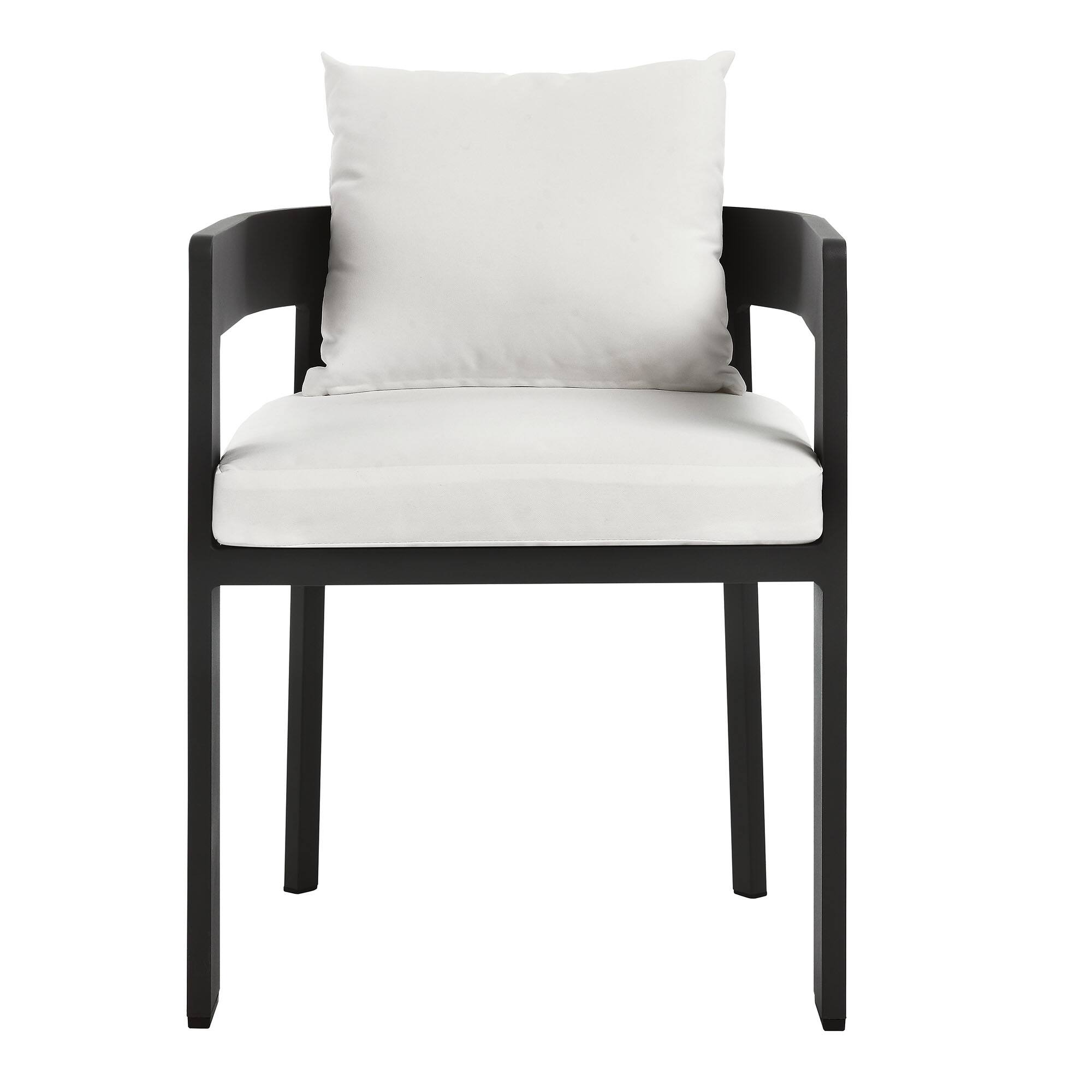 Alt View 4. Modway - Tahoe Outdoor Patio Aluminum Dining Chair by Modway - Gray White.