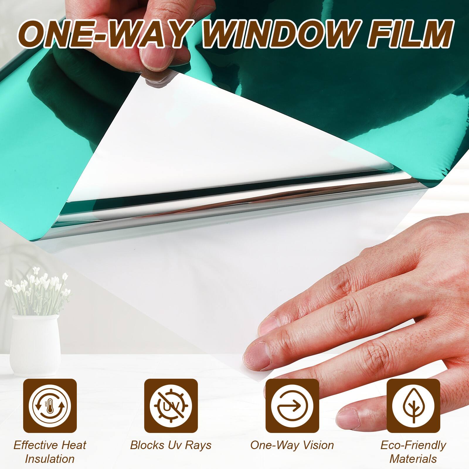 ONE-WAY WINDOW FILM

- Effective Heat Insulation
- Blocks UV Rays
- One-Way Vision
- Eco-Friendly Materials