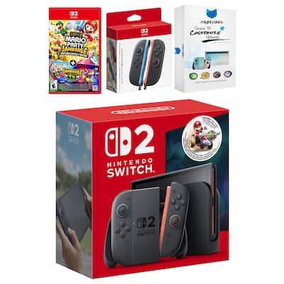 Switch 2 + Mario Kart World Bundle with Super Mario Party Jamboree Switch 2 + Mario Kart World Bundle with Super Mario Party Jamboree