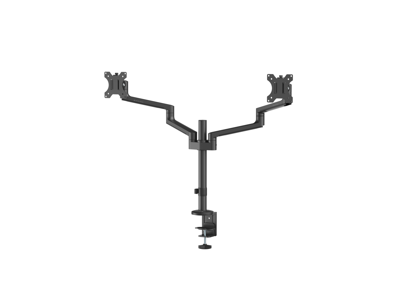 Alt View 10. MSI - MSI PRO MT81D - Aluminum Dual Monitor Stand, 17-32", 17.6 lbs, VESA, Clamp/Grommet, Black - Black.