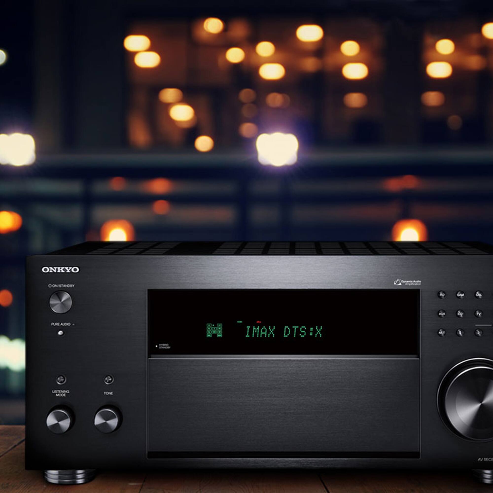 ONKYO  
ON/STANDBY  
PURE AUDIO  
LISTENING MODE  
TONE  
IMAX DTS:X