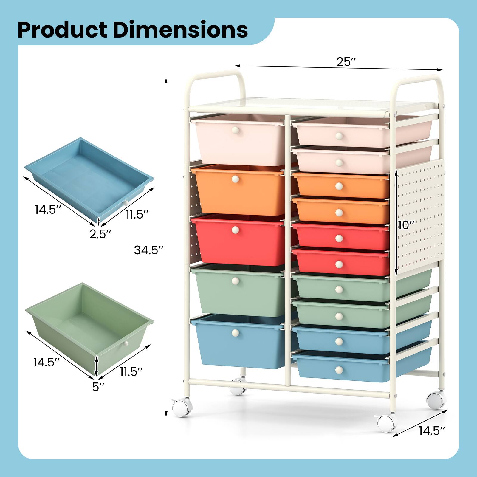 Product Dimensions: 25" x 14.5" x 2.5" x 11.5" x 34.5" x 10" x 14.5" x 5" x 11.5" x 14.5"