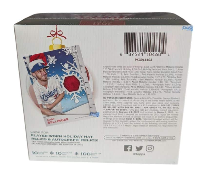 2021 Topps Holiday Baseball Mega Box - Best Buy