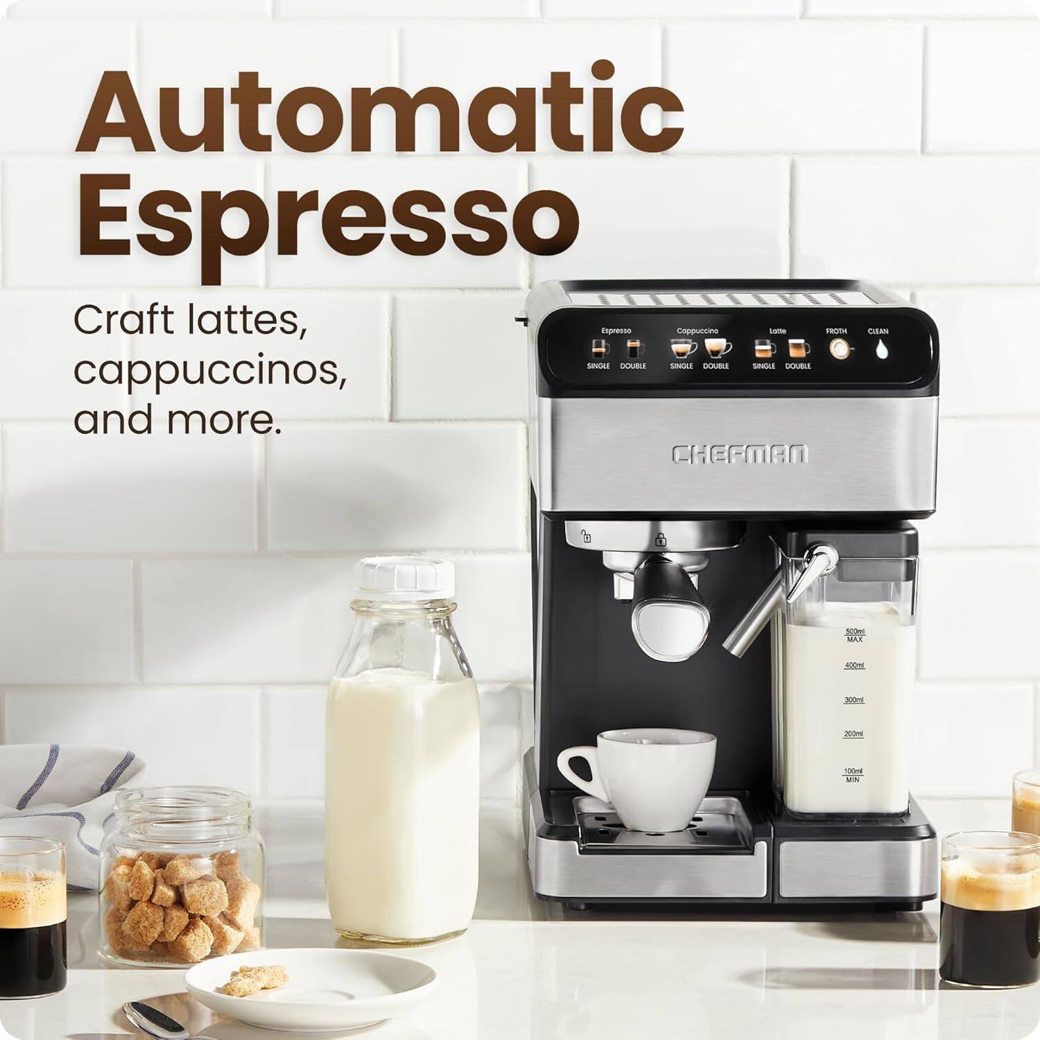 Automatic Espresso

Craft lattes, cappuccinos, and more.