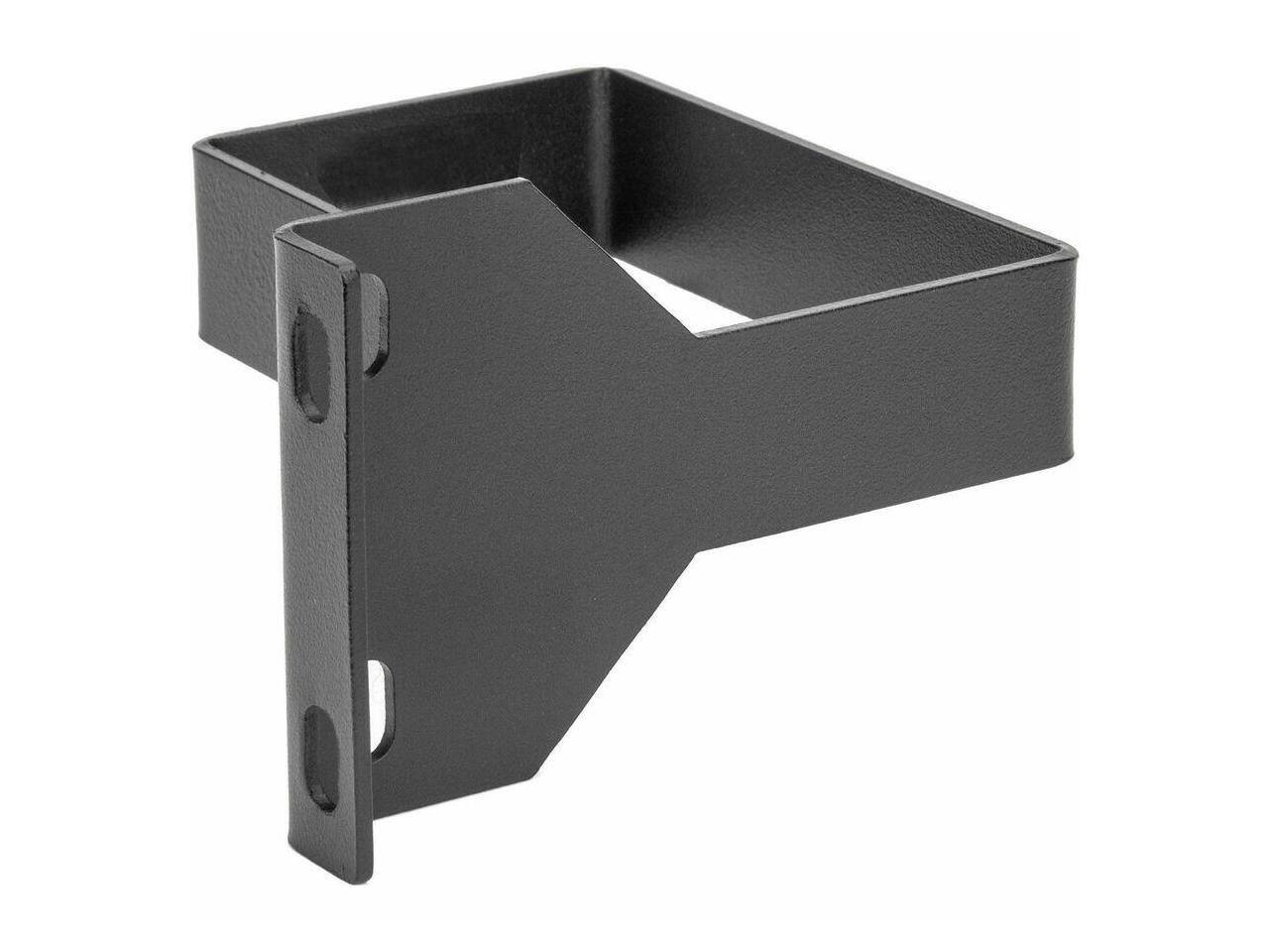 Alt View 3. Rocstor - Rocstor Vertical Cable Management Hook - D-ring - Black - 1 - 1.5U Rack Height - Steel - Black.