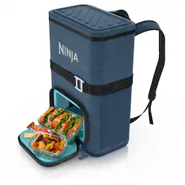 Ninja - FrostVault Go 24-Can Soft Cooler with Dry Zone - Lakeshore Blue