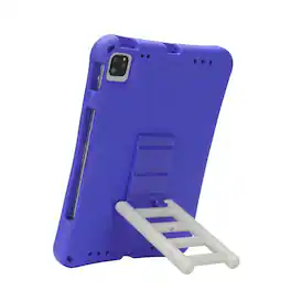 Dteck - for Apple iPad Air (M4) 11" 2026/(M3) 2025/(M2) 2024 Rugged Case,Shockproof Heavy Duty EVA Cover with Rotating Stand - Purple