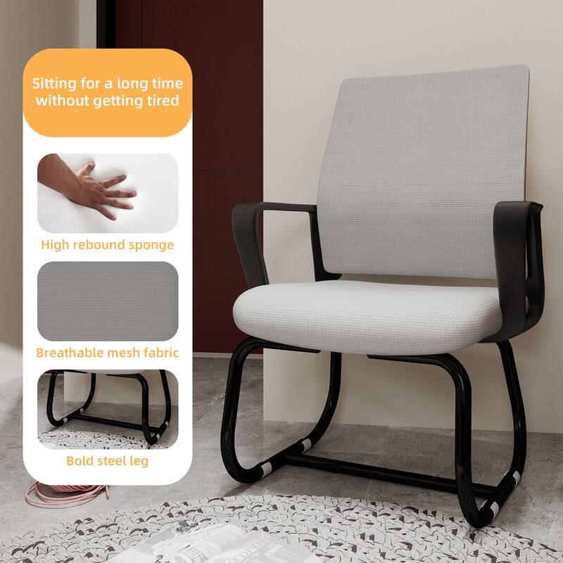 Sitting for a long time without getting tired

- High rebound sponge
- Breathable mesh fabric
- Bold steel leg