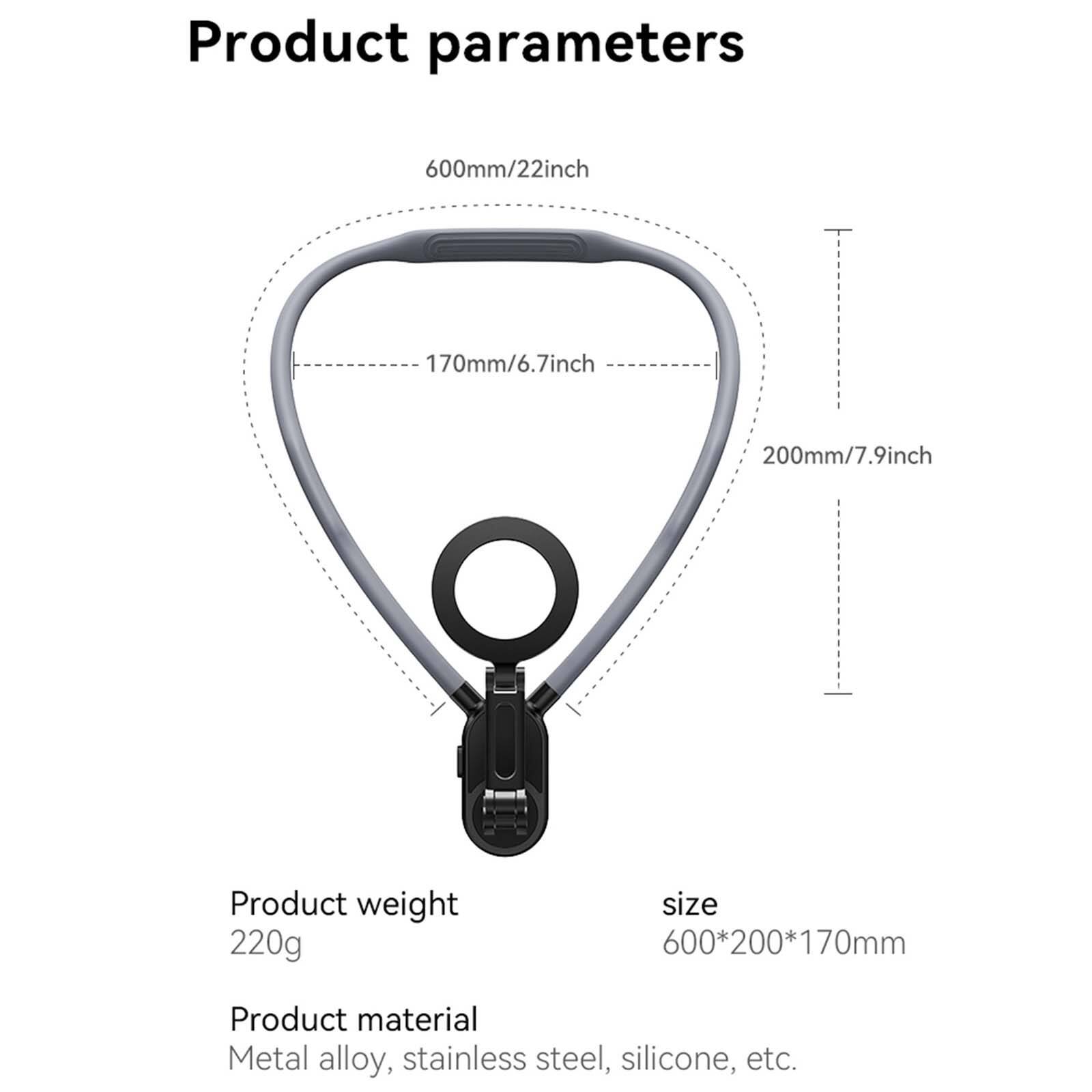 Product parameters  
600mm/22inch  
170mm/6.7inch  
200mm/7.9inch  

Product weight  
220g  

Size  
600*200*170mm  

Product material  
Metal alloy, stainless steel, silicone, etc.