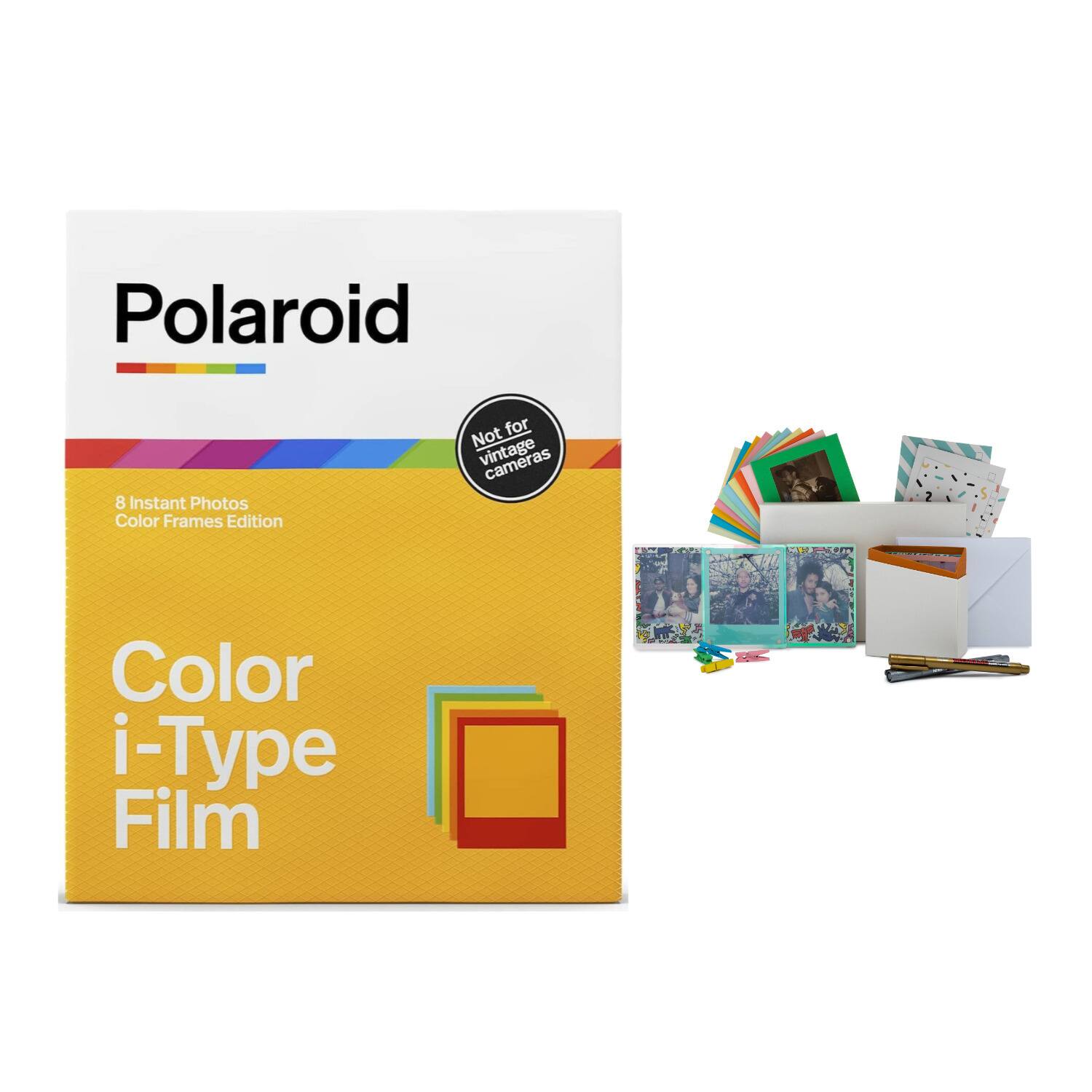 Polaroid  
8 Instant Photos  
Color Frames Edition  

Color i-Type Film  

Not for vintage cameras