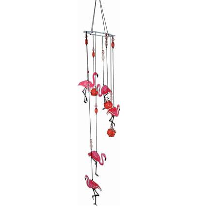 Front. Spoontiques - Spoontiques Pink Flamingo Metal Wind Chime Outdoor Garden Décor Backyard and Patio Decoration 17 inch.