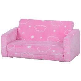 Qaba - with Glow in the Dark Cloud Pattern - Pink