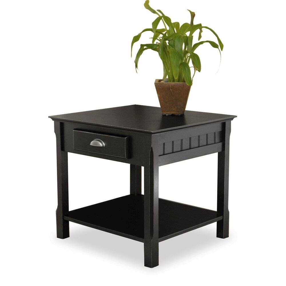 Left. FurniFact - Side Table - Black.