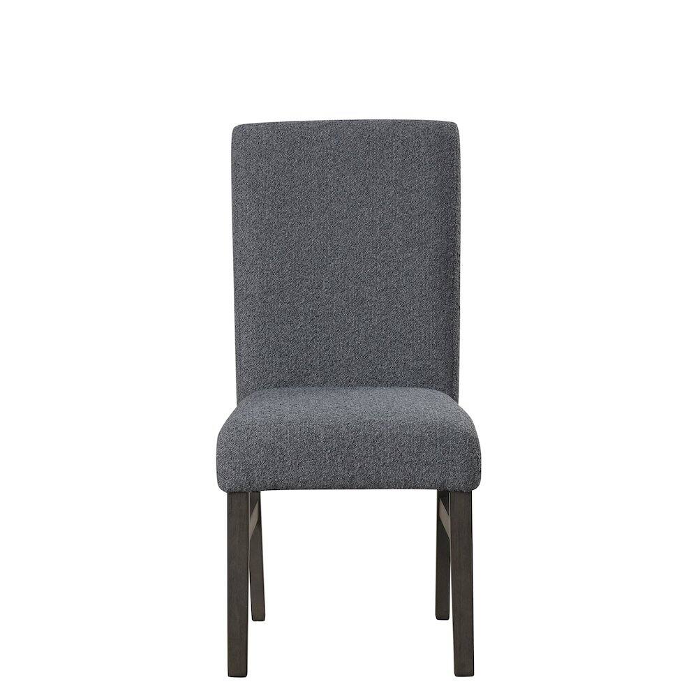 Alt View 3. New Classic Furniture - High Line Upholstered Dining Chair (Set of 2), Gray - Grey.