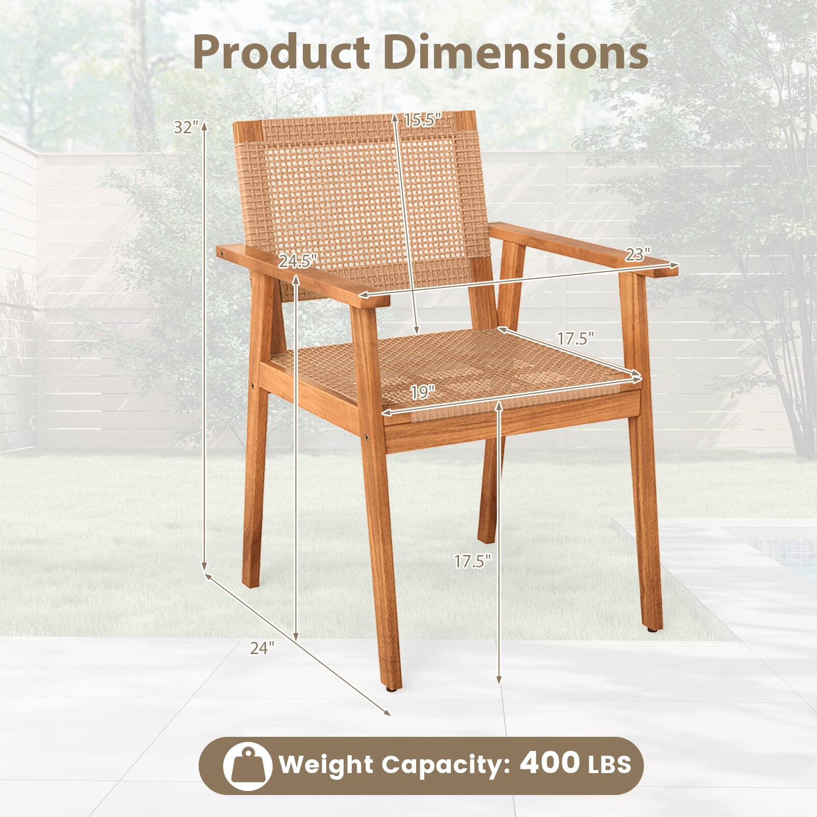 Product Dimensions: 32" x 15.5" x 24.5" x 23" x 17.5" x 19" x 17.5" x 24"  
Weight Capacity: 400 LBS
