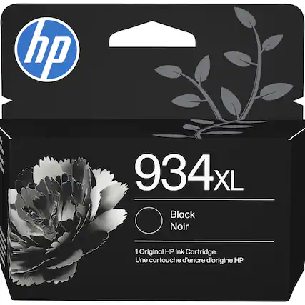 hp 934xL Black Noir
1 Original HP Ink Cartridge
Une cartouche d'encre d'origine HP