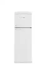 Front. Unique Appliances - 24 in. Wide Classic Retro 11 cu.ft. Top Freezer Refrigerator - Marshmallow White.
