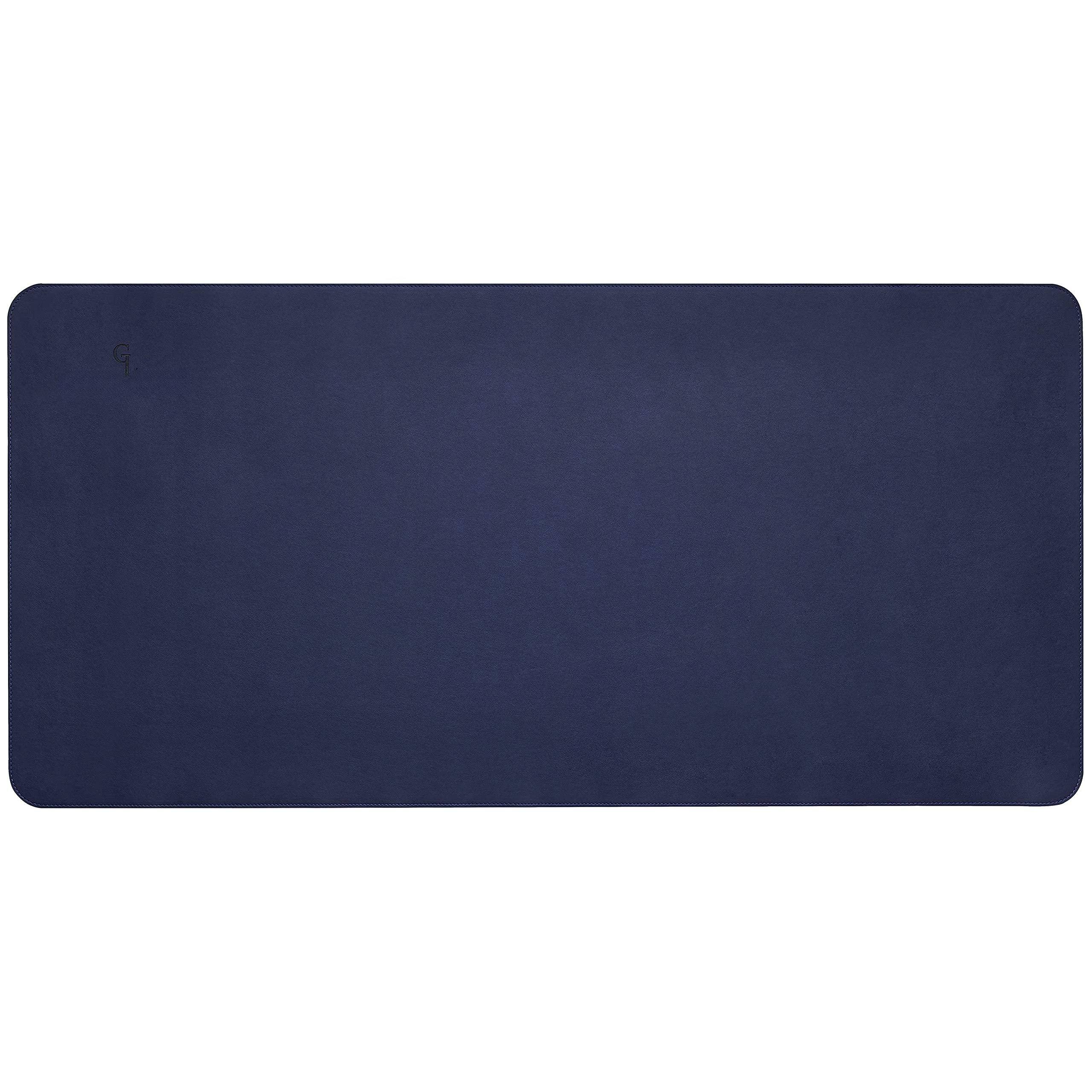 Alt View 1. Fabibe - Desk Mat Writing Pad - Office  Large 36" X 17" Navy Blue Mats On Top Of Desks Gift Ready Elegant Computer Cover Prote... - Navy Blue Medium.