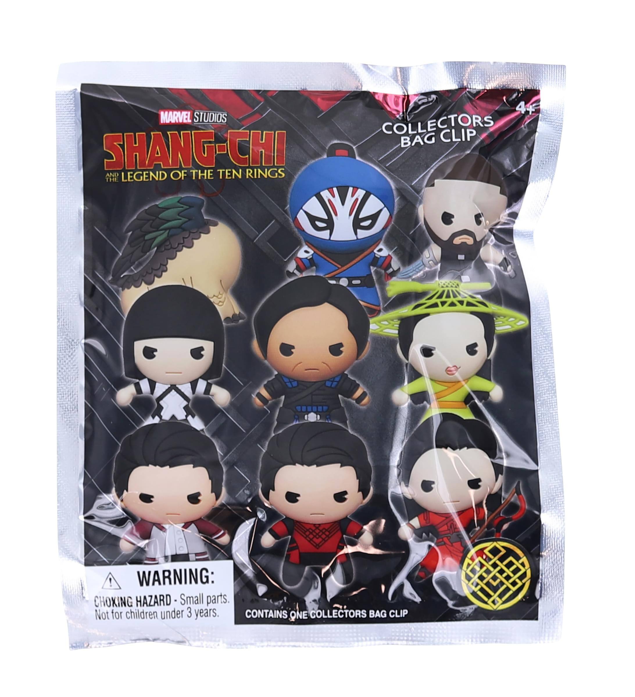 MARVEL STUDIOS  
SHANG-CHI AND THE LEGEND OF THE TEN RINGS  

COLLECTORS BAG CLIP  

WARNING:  
CHOKING HAZARD - Small parts. Not for children under 3 years.  
CONTAINS ONE COLLECTORS BAG CLIP