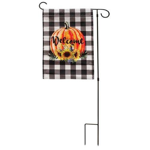 Front. BreeBe - *Welcome Pumpkin Harvest Garden Stake - Multi.