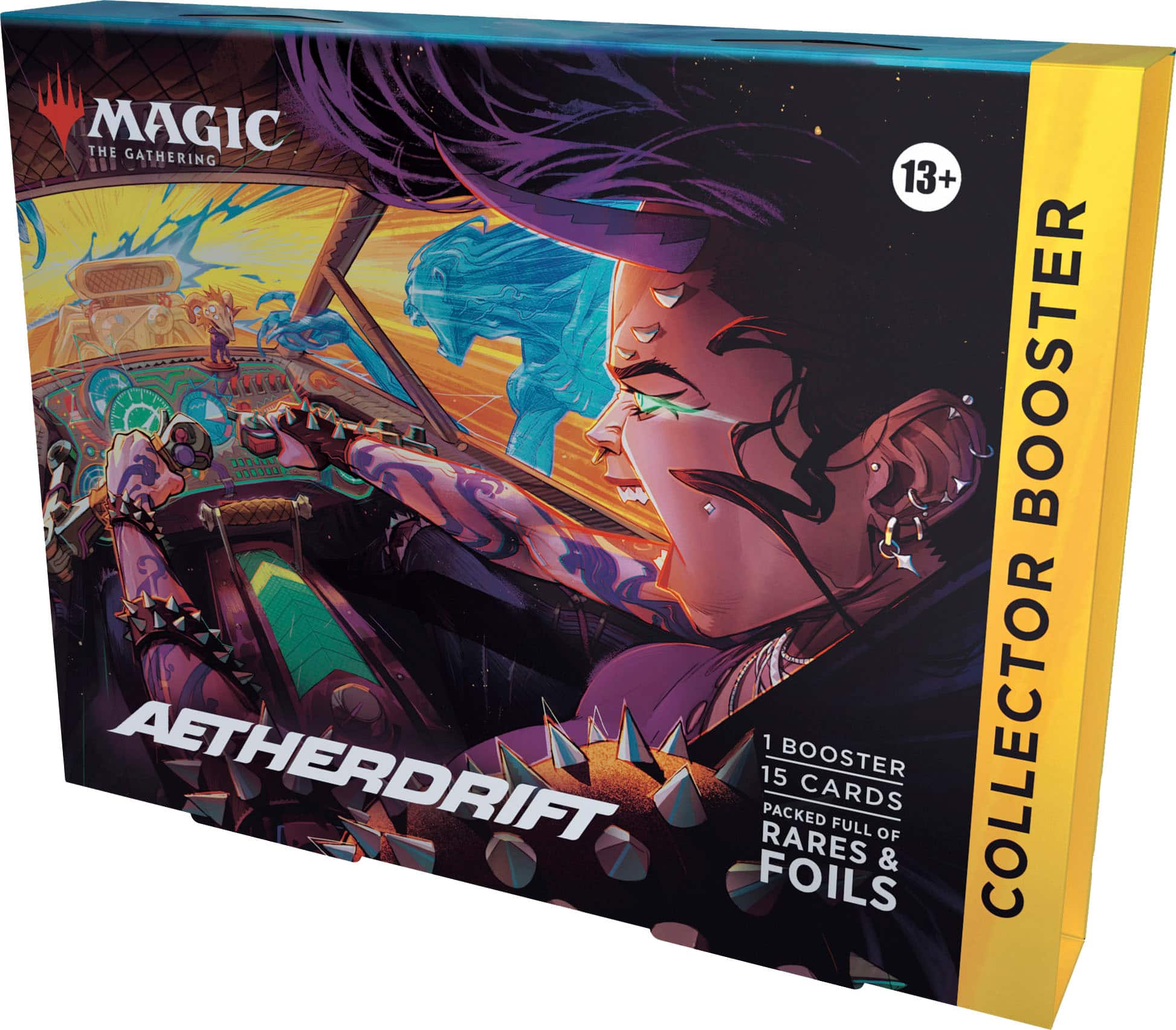 Wizards of The Coast - Magic: The Gathering Aetherdrift Collector Booster (1 Pack of 15 Cards) - Front_Zoom