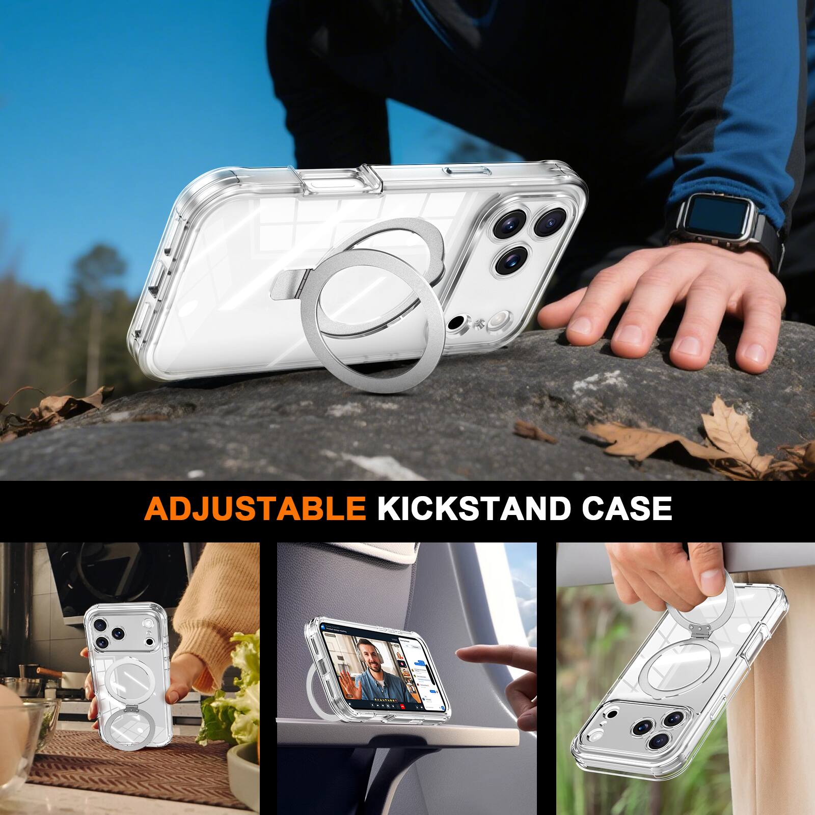 ADJUSTABLE KICKSTAND CASE