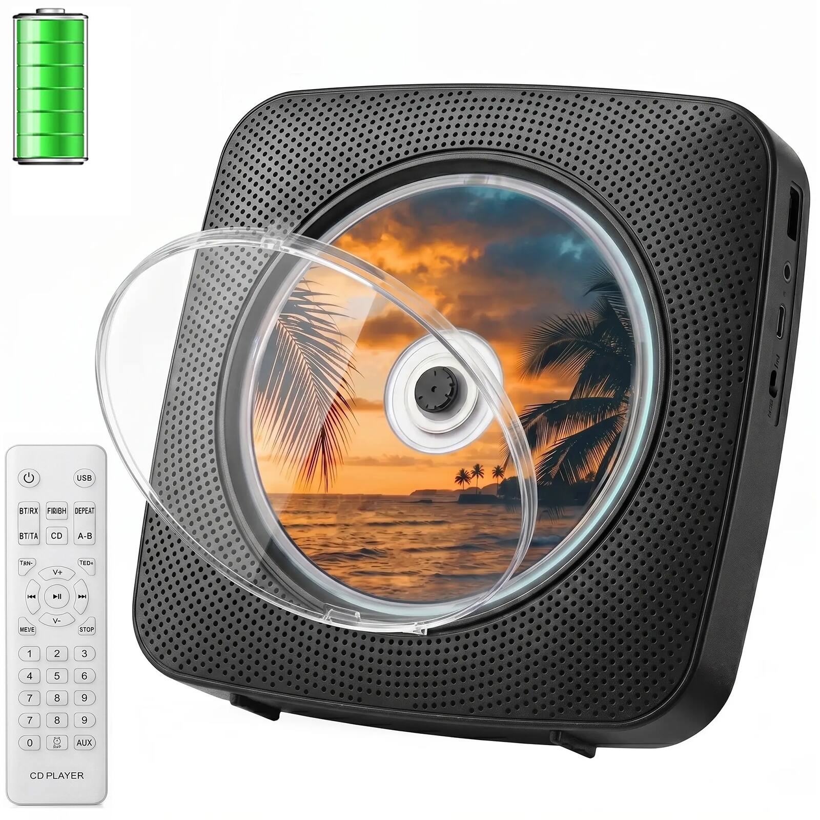 USB  
BT/RX FRIGH DEPEAT  
BT/TX  
CD  
A-B  
TAN-  
V+  
TEC:  
H  
H  
-  
MEVE  

STOP  
1  
2  
3  
4  
5  
6  
7  
8  
9  
7  
8  
9  
0  
0 -  
AUX  
CD PLAYER