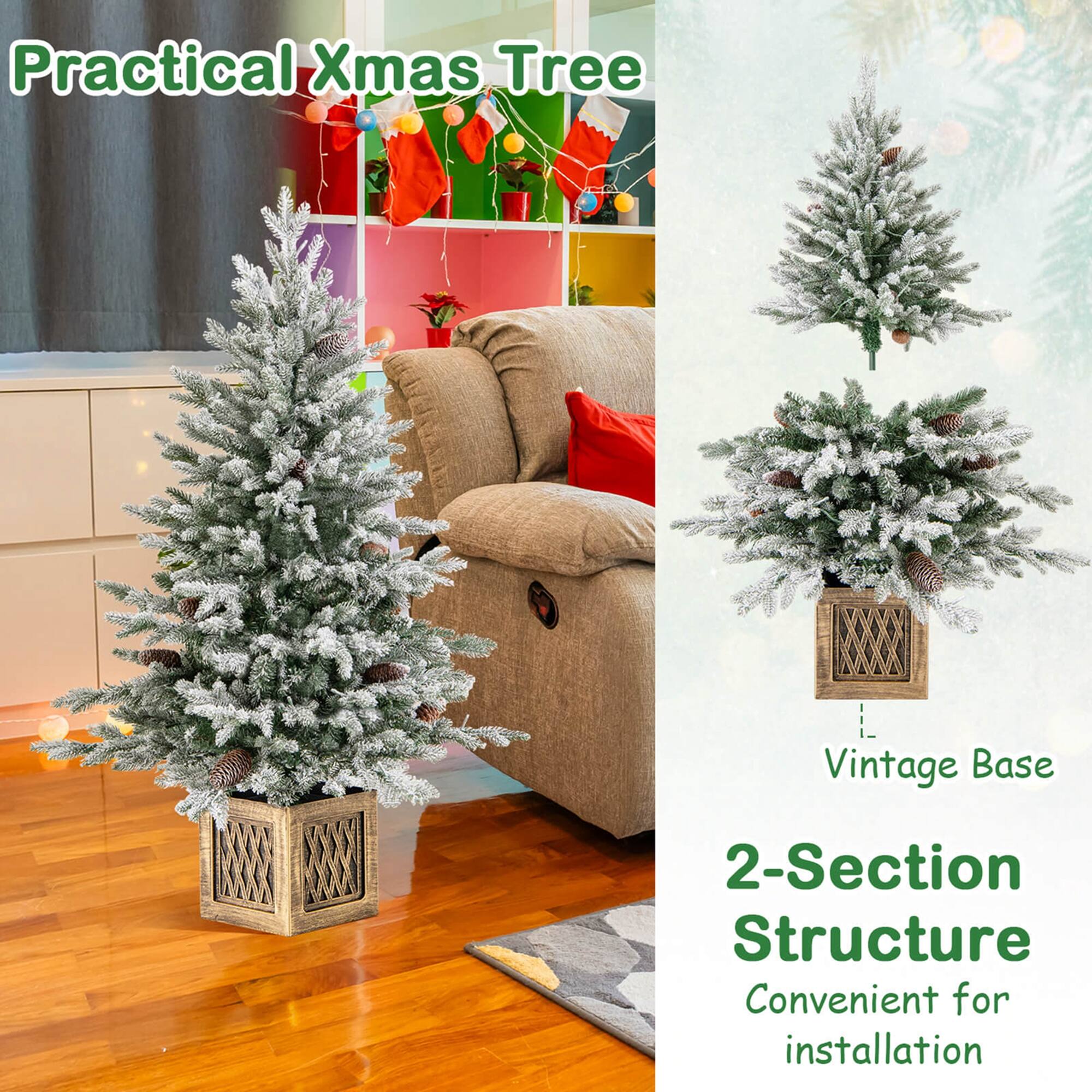 Practical Xmas Tree

Vintage Base

2-Section Structure
Convenient for installation