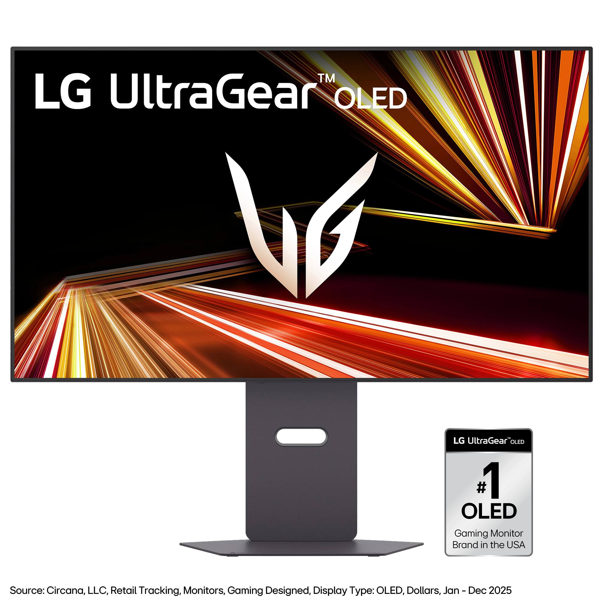 LG UltraGear™ OLED

LG UltraGear" OLED

#1 OLED Gaming Monitor Brand in the USA

Source: Circana, LLC, Retail Tracking, Monitors, Gaming Designed, Display Type: OLED, Dollars, Jan - Dec 2025