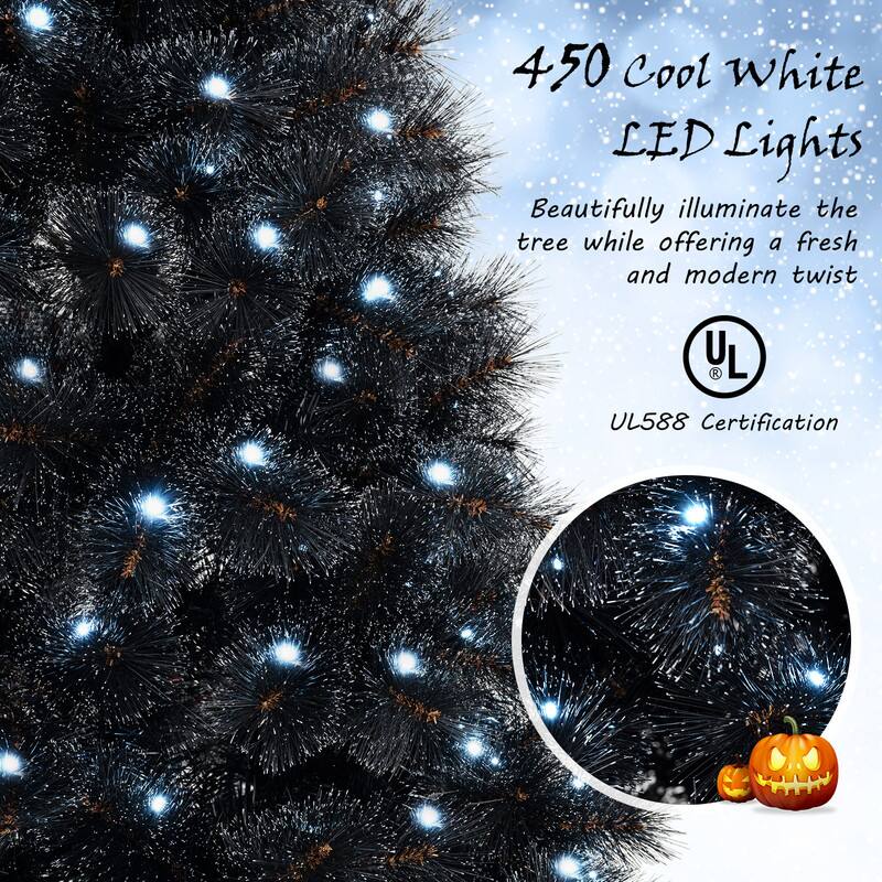 450 Cool White LED Lights  
Beautifully illuminate the tree while offering a fresh and modern twist  

UL588 Certification