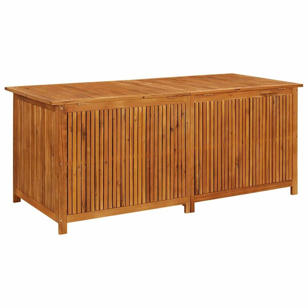 Alt View 3. vidaXL - Storage Box Solid Acacia wood - Brown.