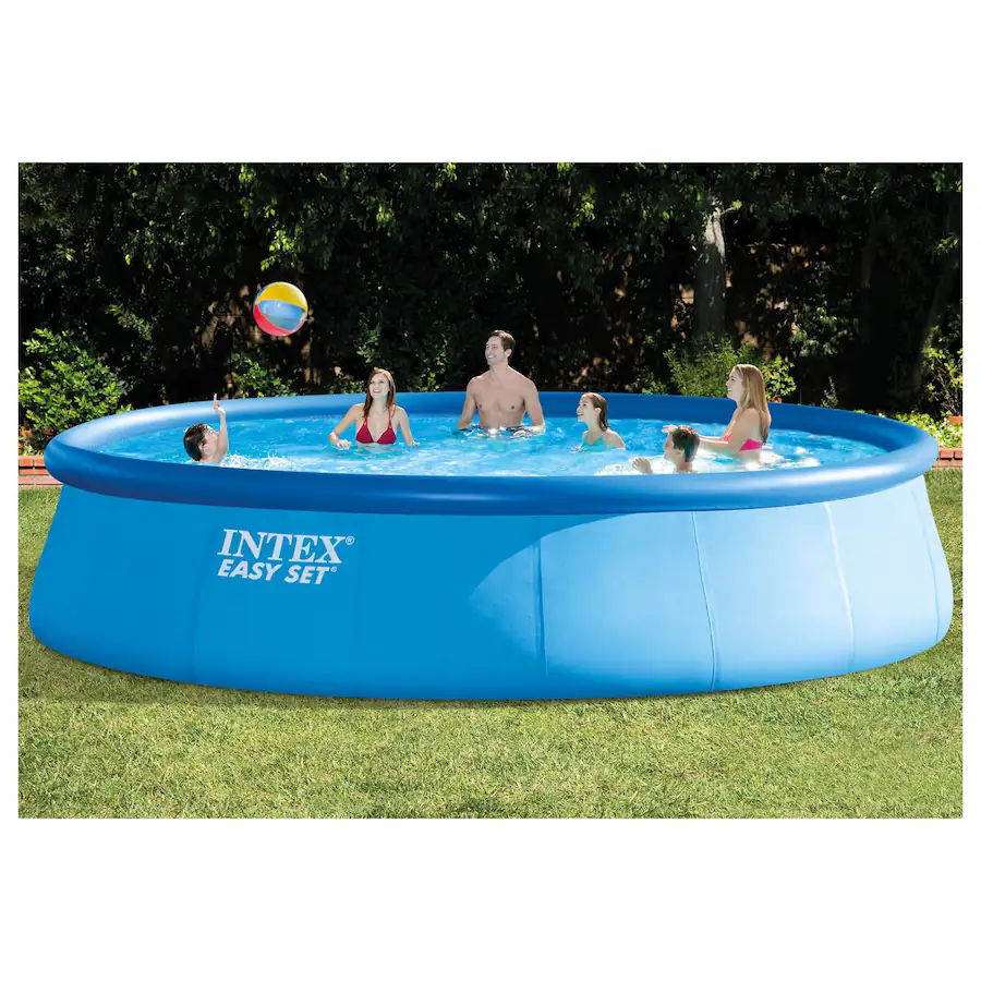 Above Ground Inflatable Pool Intex Intex Inflatable Round Outdoor Above Ground Swimming Pool Set 26175EH ...