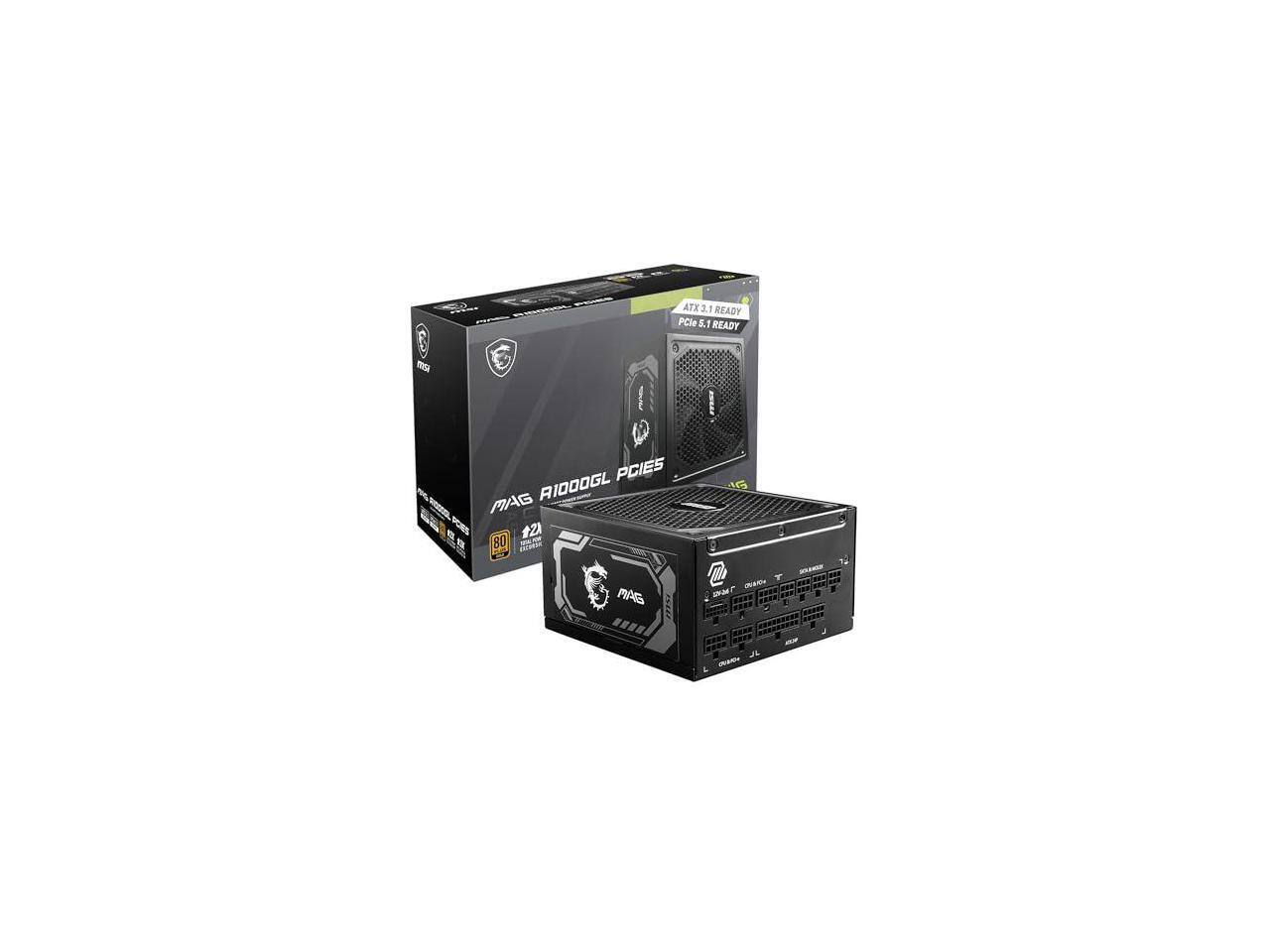 ATX 2.1 READY PCIe 5.0 READY  
MAG A1000G 80 PLUS  
MAG