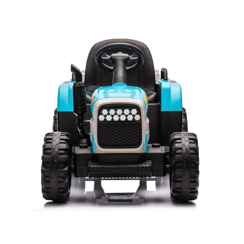 Alt View 1. Ropilly - Ropilly 24V battery powered ride on tractor with Trailer Blue.