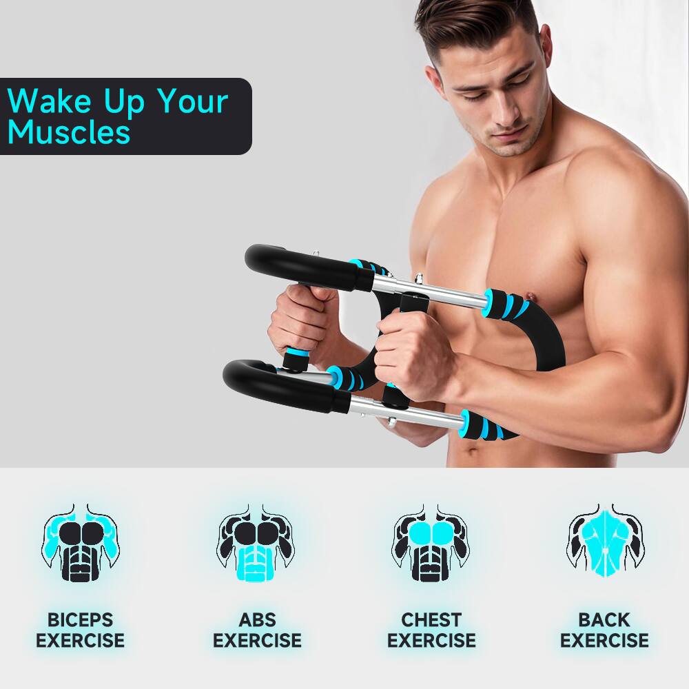 Wake Up Your Muscles

BICEPS EXERCISE  
ABS EXERCISE  
CHEST EXERCISE  
BACK EXERCISE