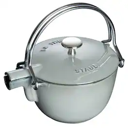 Staub - Cast Iron 1-qt Round Tea Kettle - Graphite Grey