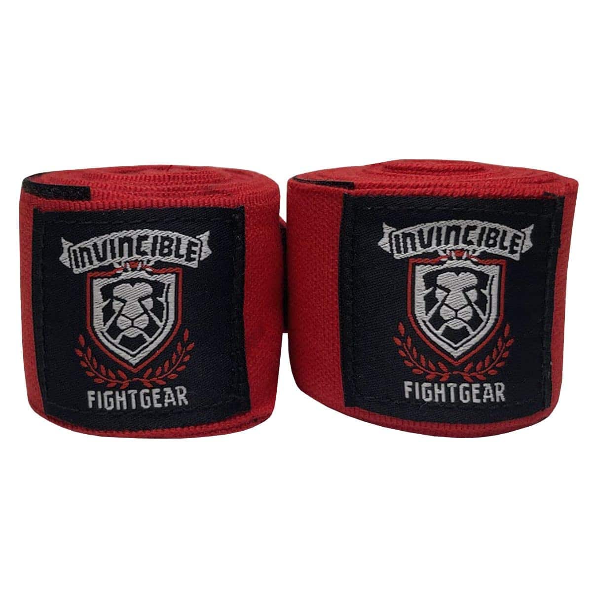 Amber Sporting Goods - Amber Fight Gear Invincible Semi-Elastic Hand Wraps 200 Inch, Boxing MMA Kickboxing - Red