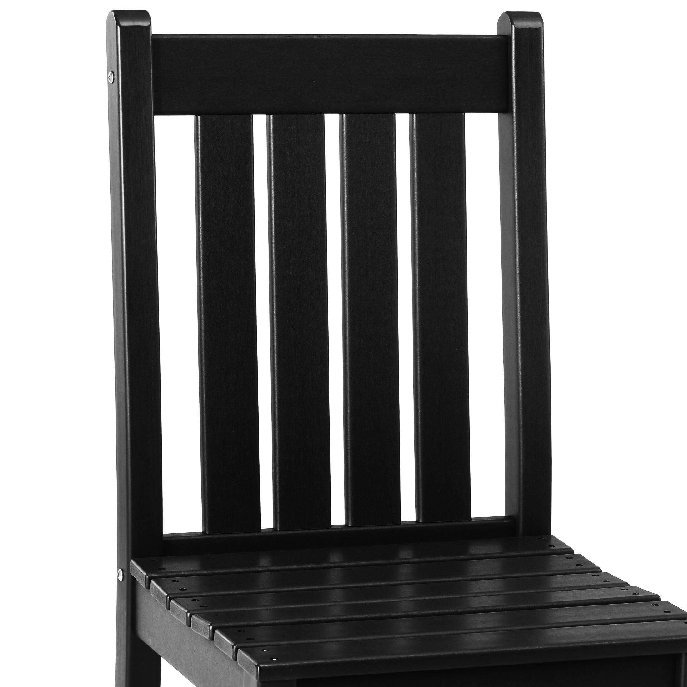 Alt View 2. WestinTrends - WestinTrends Malibu Outdoor Patio Dining Chair - Black.