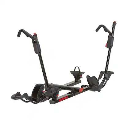 Front. Yakima - Yakima HoldUp 2 Bike Capacity 2" Hitch Bicycle Bike Rack with SKS Locks, Black - Black.