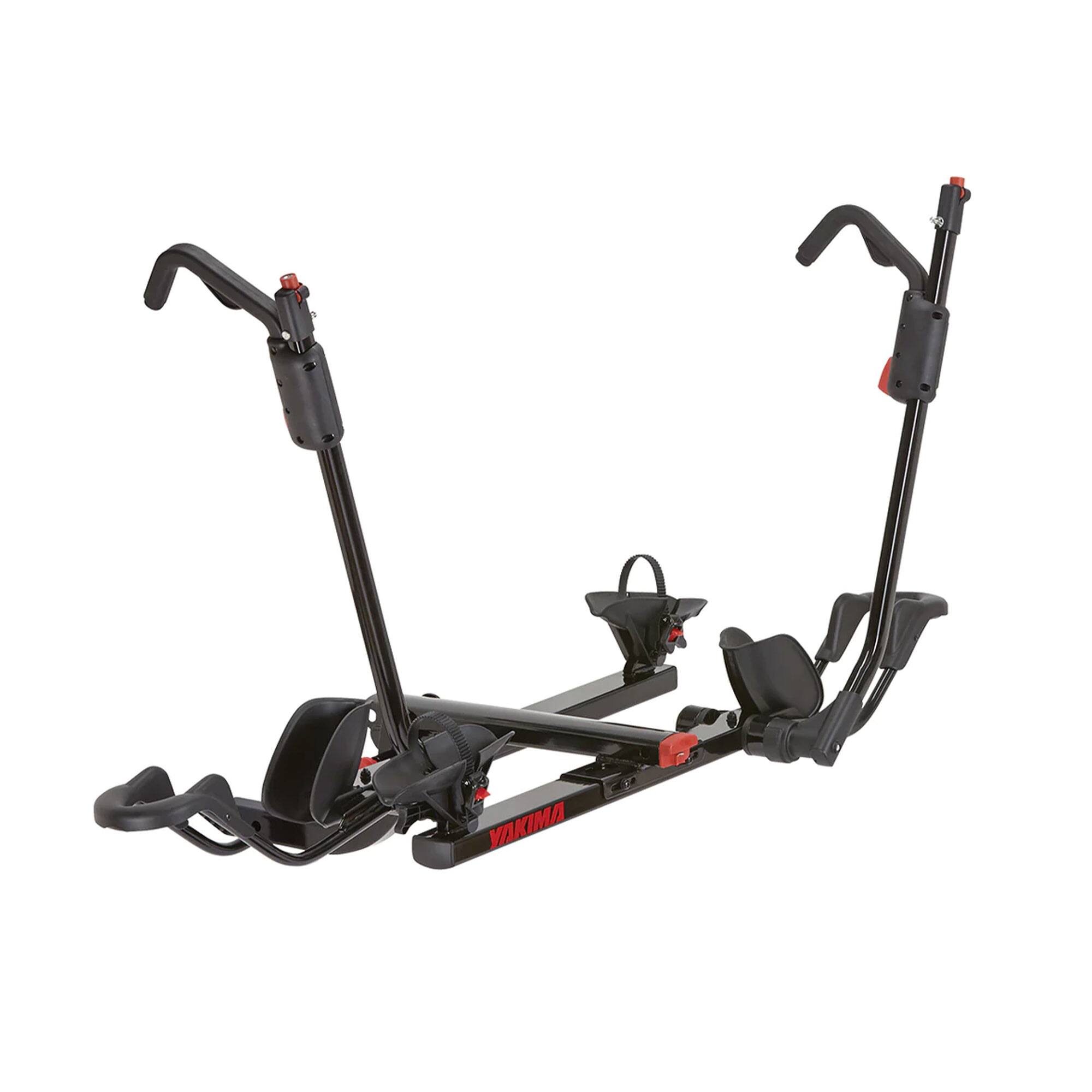 Front. Yakima - Yakima HoldUp 2 Bike Capacity 2" Hitch Bicycle Bike Rack with SKS Locks, Black - Black.