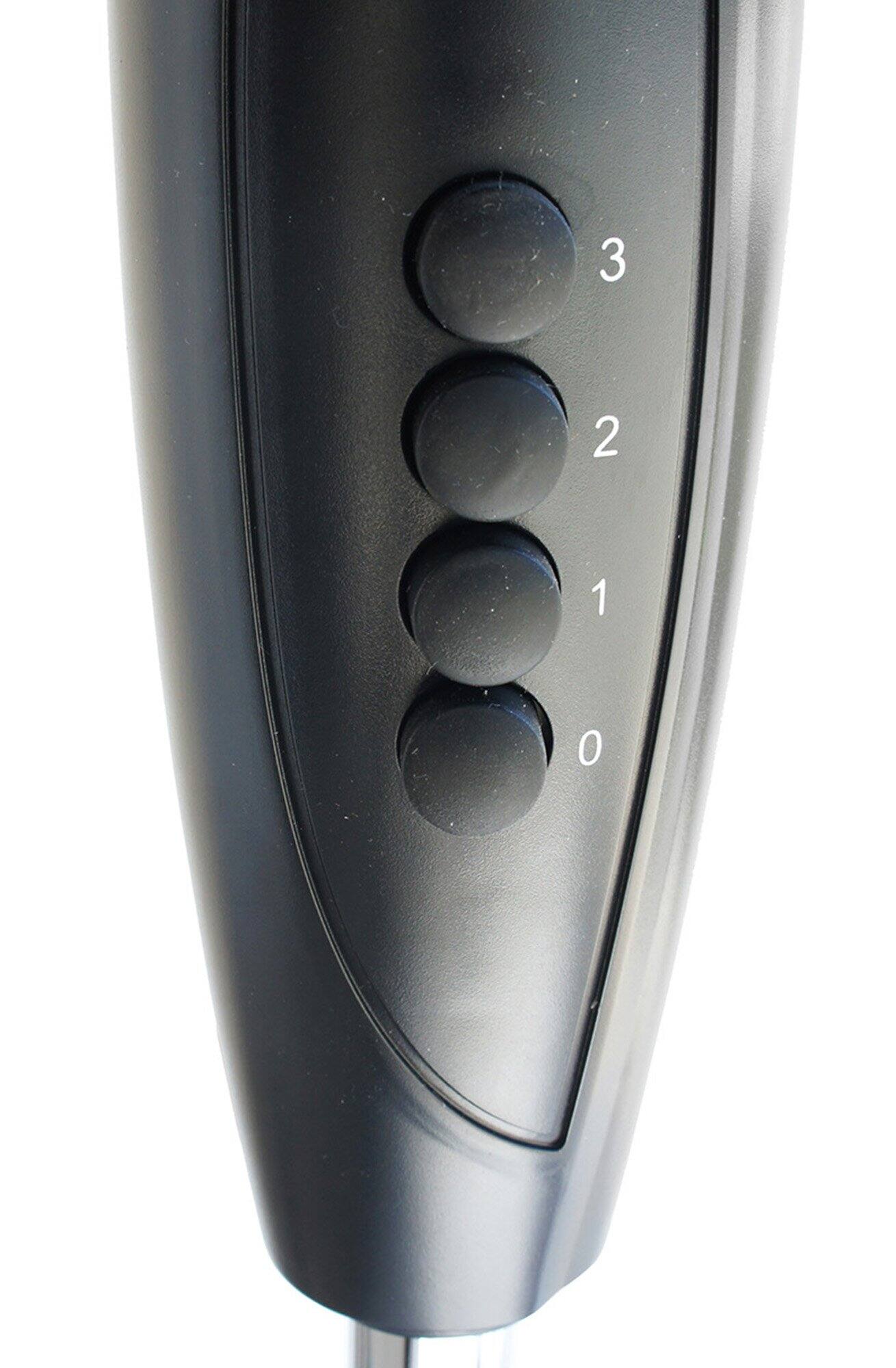 Alt View 2. SPT - 18" Pedestal Fan - Black.