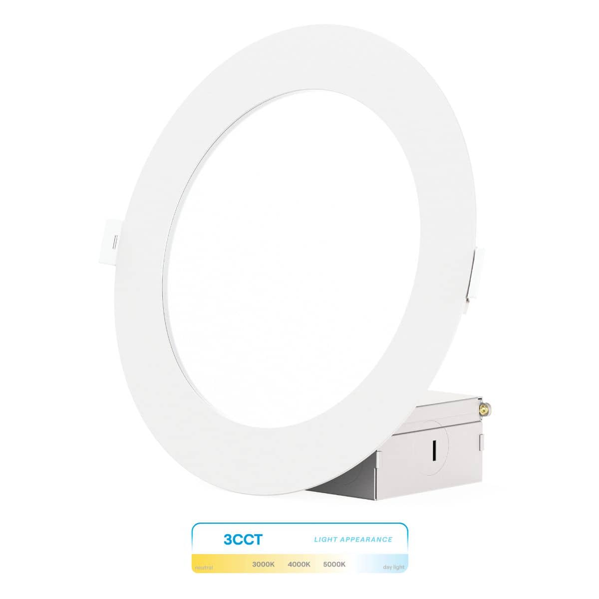 Infibrite - 6 In. Ultra-Thin Recessed LED Downlight 12W 1050LM 3CCT Selectable Wet Rated, Triac Dimmable 12-Pack - White price history on PriceWatchPro