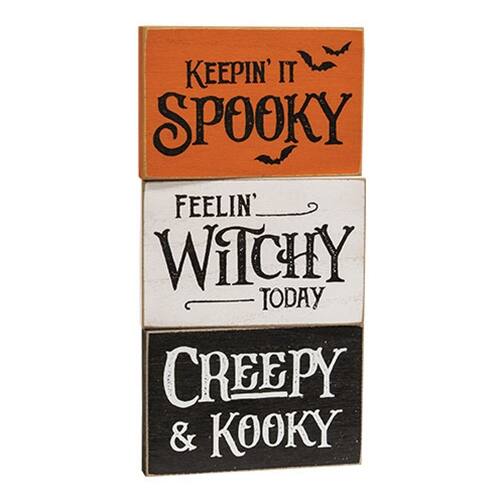 BreeBe - Creepy & Kooky Block 3 Asstd - Orange, Black, White