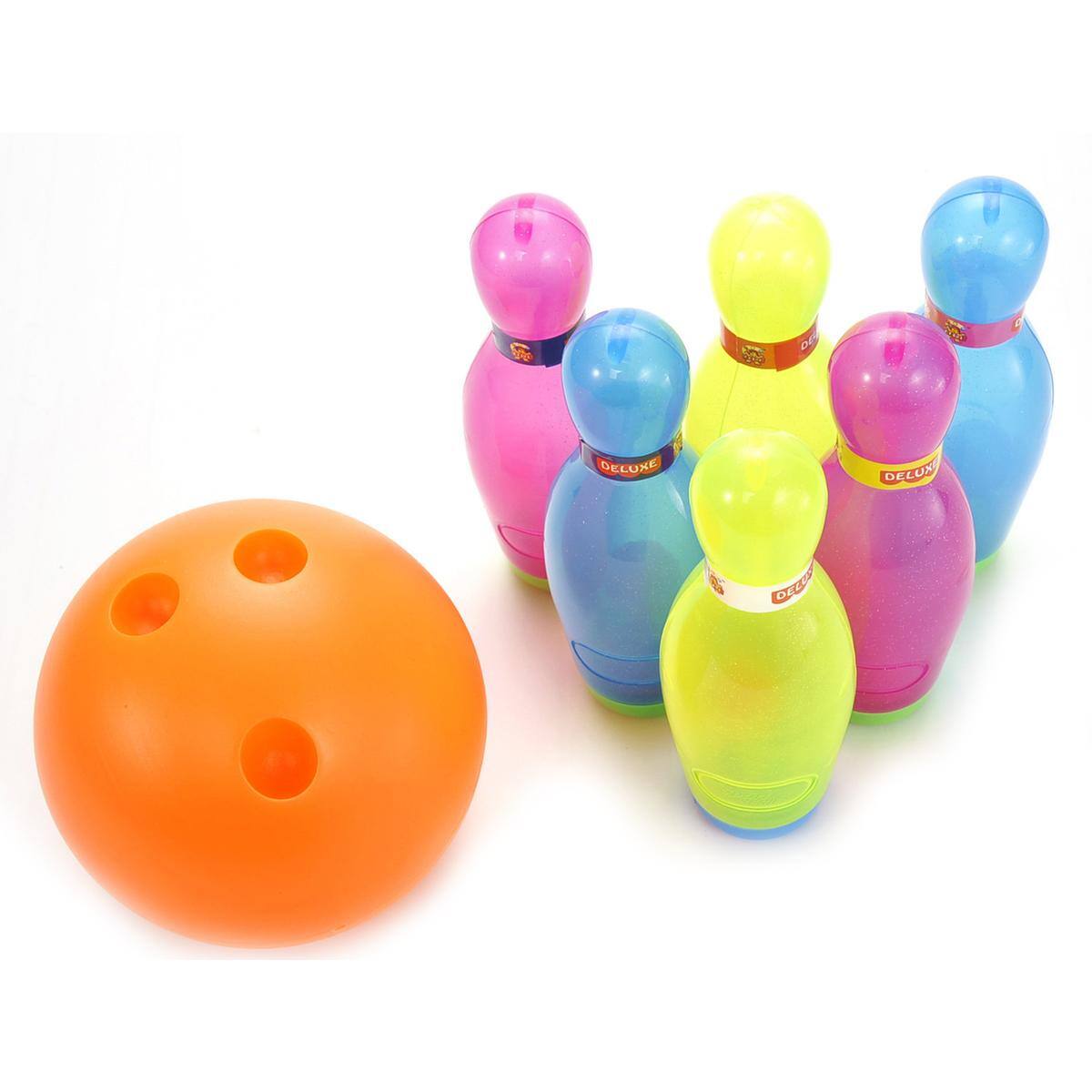 JuzToys - 7" Super Bowling Set For Kids Bowling Set Toy Games - Multi