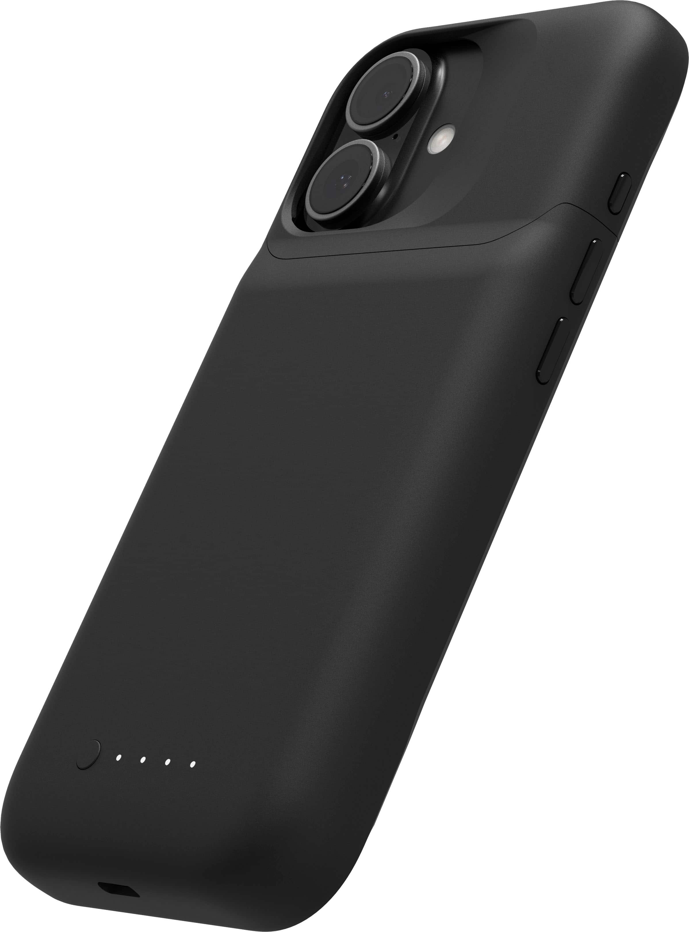 Left. mophie - Juice Pack for iPhone 16 - Black.