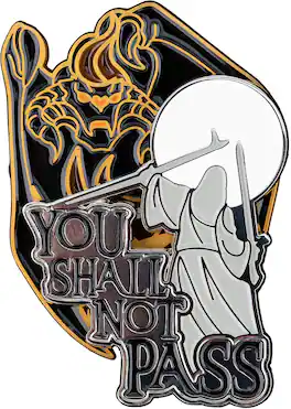 Weta Workshop - The Lord of the Rings Trilogy - You Shall Not Pass Stackable Enamel Pin Set - COLLECTIBLES - Multicolor